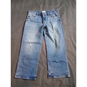 Studio Blue Distressed Mid Rise Jeans Women's Size 32
